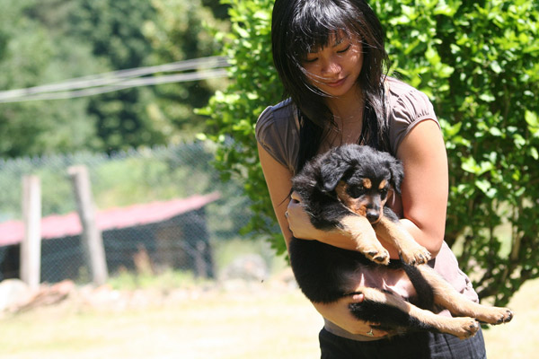 Girl & her dog