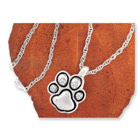 Silver Paw Print Necklace