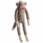 Sock Pal Monkey Plush Dog Toy