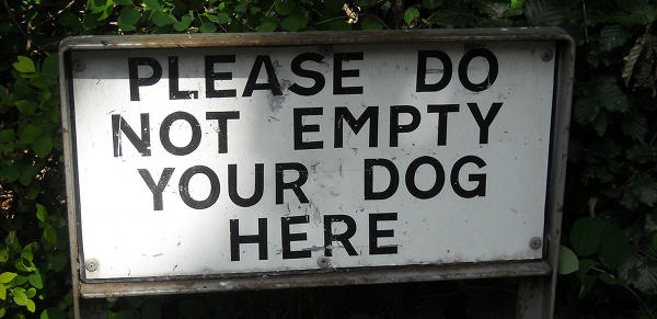 Funny Dog Signs